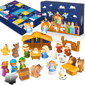 Calendario de <span class=keywords><strong>Adviento</strong></span> 2024 para Niños, Calendario de <span class=keywords><strong>Adviento</strong></span> <span class=keywords><strong>Cristiano</strong></span> con Historia de la Natividad para Niños Pequeños - Product Image 1