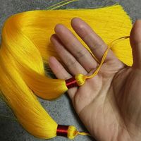 Sjzmm haute qualité 35cm grands glands en soie frange pour la décoration de fête gland en soie porte-clés gland en soie pour collier de bijoux