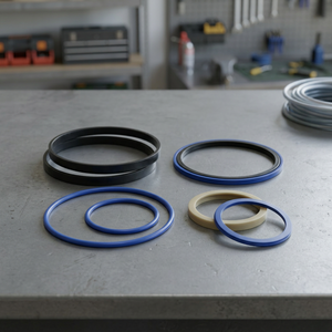 Kit de joints toriques JCB avec anneaux en caoutchouc noir, bleu et jaune pour joints de moteur - Product Image 1