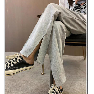 Moda sexy lavorata <span class=keywords><strong>a</strong></span> maglia streetwear hip hop <span class=keywords><strong>pantaloni</strong></span> lunghi da donna <span class=keywords><strong>pantaloni</strong></span> larghi svasati larghi <span class=keywords><strong>pantaloni</strong></span> <span class=keywords><strong>tuta</strong></span> da donna <span class=keywords><strong>pantaloni</strong></span> <span class=keywords><strong>Palazzo</strong></span> Mop floor - Product Image 4