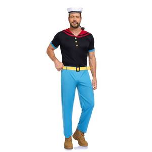 Costume de cosplay pour homme, style marin, inspiré des dessins animés, pour spectacle sur scène, Halloween - Product Image 4