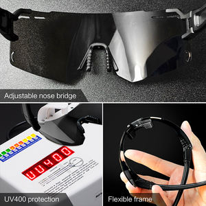 スポーツサングラスCE UV400保護サイクリングクリケットランニングメガネ偏光ルネットOEM Cyclismeフィッシングゴーグルカスタムロゴ - Product Image 3