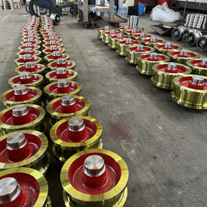 Giàn cần cẩu và cần cẩu trên không sử dụng bánh xe thép trên đường ray đặt giá bánh xe du lịch lớn hai mặt - Product Image 2