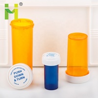 Bouteille à capsules en plastique réversible avec couvercle, best-seller, 8DR, 13DR, 16DR, 20DR, 30DR, 40DR, 60DR
