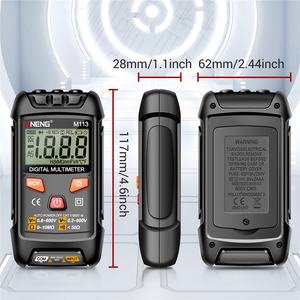M113 Multimeter 1999 Count Digital AC/DC Voltage Meter Ohm NCV <strong>Measuring</strong> Mini <strong>Instruments</strong> Electricity <strong>Test</strong> Tool - Product Image 6