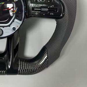 พวงมาลัยคาร์บอนไฟเบอร์รูปทรงแมลงปอสำหรับรถยนต์เมอร์เซเดสเบนซ์ C300 C200 <span class=keywords><strong>C180</strong></span> W204 W211 W177 W218 W213 W205 W447 E63 S63 C63 GLA45 SLC - Product Image 3