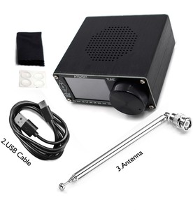 Ats25x1 ATS-25 si4732 tất cả các ban nhạc đài phát thanh Receiver FM LW (mW SW) SSB + 2.4 inch cảm ứng LCD + roi ăng ten + Pin + cáp USB + Loa - Product Image 3