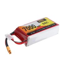 Batterie polymère au lithium rechargeable 11,1 V 65C 7000 mAh pour drone télécommandé 2S 3S 4S 5S 6S 65C Batterie Lipo à haut débit