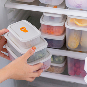 Cuisine sans BPA empilable au micro-ondes 6 pièces bac à légumes ensemble boîte hermétique en plastique pour la préparation des repas conteneur de stockage des aliments réfrigérateur organisateur - Product Image 2