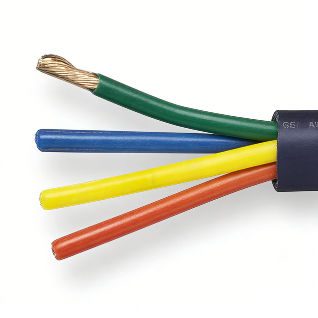 4 Core 2.5mm Black Series 50m Oxygen-Free Copper  PVC Jacket Plastic Spool Multicores Speaker Cable