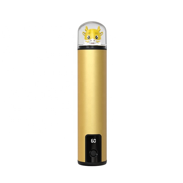 Promotional Gift 2in1 Cylindrical Hand Warmer Power Bank Cute Dragon Compact Portable Rechargeable HandWarmer for On-the-Go Use