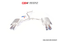 Système d'échappement actif en acier inoxydable de 1,5 mm d'épaisseur avec catalyseur intégré pour Audi A4/A5 B9 3.0T 2016-2024 Électrique