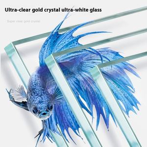 Serbatoio acquatico in vetro Super trasparente piccolo acquario da tavolo ecologico serbatoio di tartaruga <span class=keywords><strong>per</strong></span> soggiorno in scatola - Product Image 4