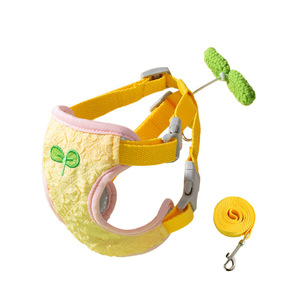 Arnés para Perros y Gatos, Estilo Chaleco, con Diseño Floral en Amarillo, Azul y Morado, de Poliéster, para las Cuatro Estaciones - Product Image 5