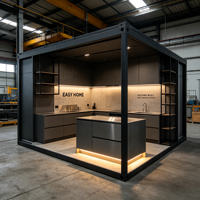 Armoires de cuisine modulaires en kit économiques, style Shaker blanc
