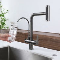 Robinet cascade multifonctionnel 4 Modes 360 Rotation eau chaude froide retirer robinet de cuisine pulvérisateur évier robinet de lavage