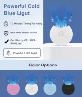 Kit de Blanqueamiento Dental LED RIJIESMILE, Geles sin Peróxido, Certificado CE, Rápido y Efectivo, Marca Privada, Uso Doméstico TW-W1