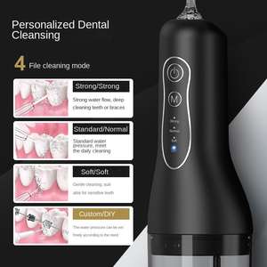 Flosser de agua eléctrico portátil Limpieza de dientes Múltiples boquillas y modos Lavado Ortodoncia Cuidado dental Irrigador bucal - Product Image 4