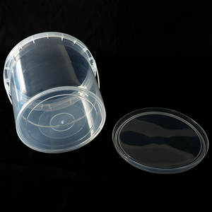 छोटे दौर 1L स्पष्ट प्लास्टिक की बाल्टी के साथ प्लास्टिक संभाल - Product Image 2