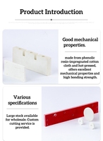 Panneau isolant en verre renforcé GPO-3 rouge, usinage de précision CNC, perçage, composants personnalisés pour systèmes électriques