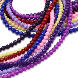 Fournisseurs chinois de perles de verre en stock fabrication de bijoux perles en vrac de 4mm perles synthétiques de couleur au chalumeau perles d'oeil personnalisées mélange vente - Product Image 5