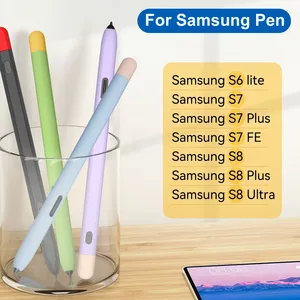 Samsung kalem için silikon kalem kutusu kaymaz koruma kollu kapak için Tab S7 S8 artı S8 Ultra S6 Lite Stylus dokunmatik kalem kapak