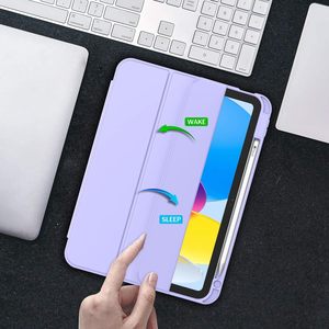 เคสแท็บเล็ตแบบพับสามตอน หนัง PU ด้านหลัง TPU กันกระแทก รุ่นใหม่ สำหรับ <span class=keywords><strong>iPad</strong></span> A16 รุ่นที่ 11 ปี 2025 และรุ่นที่ 10 ขนาด 10.9 นิ้ว - Product Image 2