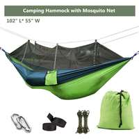 Toile Hamac Lit Pliant Double Suspendu Nylon En Gros Balançoire Portable Camping En Plein Air Hamac