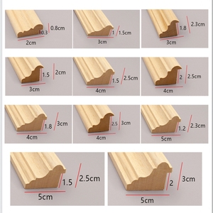 Trang trí moldings vương miện cornice bán buôn nội thất MDF đúc cho đồ nội thất tủ sách phòng khách Trần góc - Product Image 5