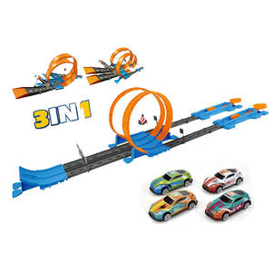 สินค้ามาใหม่2024ของเล่นสำหรับเด็กชุดรางรถแข่งของเล่นสำหรับเด็กเกมต่อสู้รถดึงถอยหลังเพื่อการศึกษาของขวัญ - Product Image 6