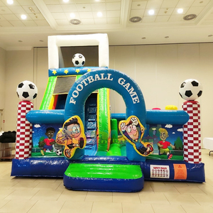 <b>Large</b> outdoor kids chateau gonflable bouncy castle with slide <b>inflatable</b> football games combo park - Product Image 3