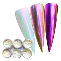 Poudre de pigment irisée arc-en-ciel de haute qualité MCESS, effet bonbon, pigment licorne, poudre chromée miroir néon