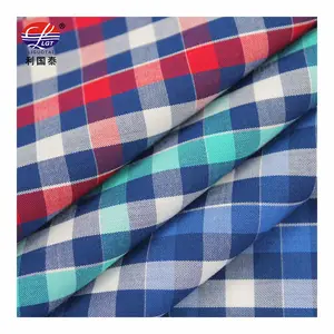 Ready to Ship luxury recycled men's 50 Bamboo 50 polyester plain yarn dyed fabric for shirt