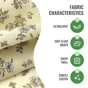 Tissu sergé fin en mélange de laine et de lyocell imprimé léger pour chemise – Vente en gros - Product Image 2