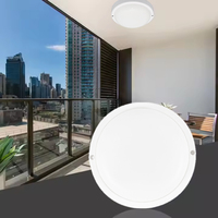 Vertak Applique Murale Extérieure Plastique LED 15W 18W Plafonnier pour Montage Jardin Garage IP Lumière Étanche À L'humidité
