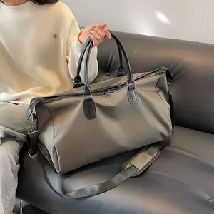 Fashionable Travel Bag Solid Color For Women Luggage Storage Crossbody Bags Large Capacity Business Handbags