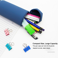 Étui à crayons rétractable multicolore à ventouse, support de crayons pour l'école et le bureau, étui à crayons en silicone de grande capacité