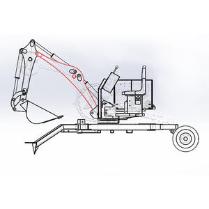 Miniexcavadora Hyundai R60 de <span class=keywords><strong>segunda</strong></span> <span class=keywords><strong>mano</strong></span> con manejo sin esfuerzo, modelo 60w-7, y cucharón triturador de bajo perfil Xiniu - Product Image 6
