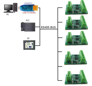 ELETECHSUP N4DSB03 2-channel RS485 <strong>Modbus</strong> -55 to +125C <strong>Temperature</strong> Collector DS18B20 Sensor Adapter Board HMI PLC Remote IO - Product Image 4