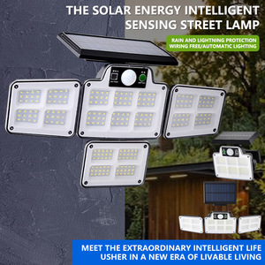 Lampe murale LED solaire Ly, modèle 121, lumière extérieure à capteur pour cour et usage en rue - Product Image 2