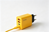 Boîtier de chargeur rapide standard européen A4-10 avec 2 ports USB + 2 ports Type C en matériau ABS