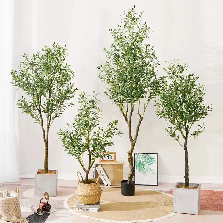 Gefälschte Indoor-Olivenbaum pflanzen Bestseller Innendekoration Seiden pflanze künstlicher Olivenbaum zu verkaufen