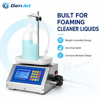 Machine de remplissage à pompe péristaltique GenJet avec débit de 7,5 L par minute et tube en silicone à changement rapide pour les bouteilles de boissons et de sauces