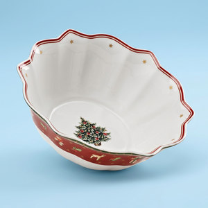 Ceramic Salad <b>Bowl</b> <b>Red</b> Business Gifts 7.5 Inch Durable - Product Image 2