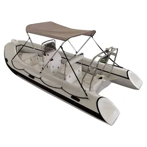 Hochleistungs-16-Fuß-Boden-Glas-Rib-Boote Hypalon/PVC aufblasbare Boote Angeln
