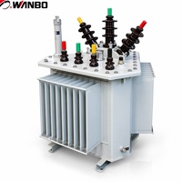 Transformateur immergé dans l'huile Wanbo-273 à économie d'énergie S13 100 kVA 10 kV 0,4 kV triphasé à noyau triangulaire 3D à enroulement en cuivre