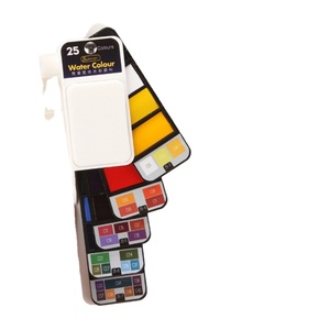 Kit d'aquarelles pliable, ensemble d'aquarelles en poudre solide, ventilateur de jarretelles, 25 couleurs - Product Image 2