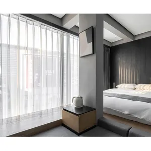 Ensemble de meubles de chambre d'hôtel modernes et contemporains en bois, écologiques, de luxe, tailles personnalisées, prêts pour appartements et espaces commerciaux - Product Image 5