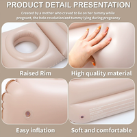 Nouveau matelas gonflable en PVC floqué pour la maternité, tapis de yoga gonflable pour femmes enceintes, matelas flottant pour femmes enceintes