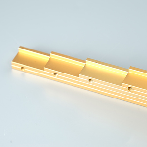 Hợp kim nhôm hiện đại vàng đen kéo dài tủ quần áo tủ lõm kéo xử lý cho phòng ngủ tủ quần áo ẩn ngăn kéo cửa nhà bếp - Product Image 4